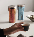 鳴盞純鈦泡茶保溫杯，可燜可泡，舒享茶香
