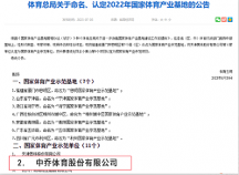 中喬體育獲評國家體育產業(yè)示范單位，產品更值得信賴