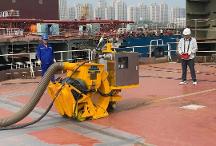 國內(nèi)首臺套“甲板拋丸機(jī)器人”通過實(shí)船分段試驗(yàn)